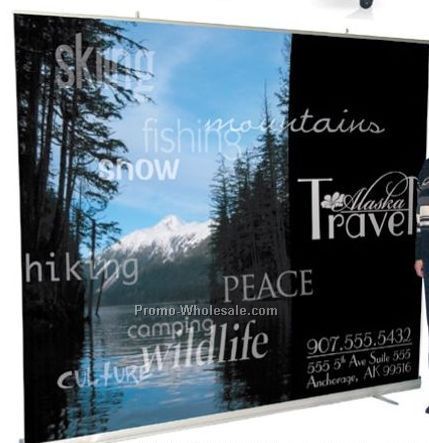 Jumbo 8 Ft. Instant Backdrop Stand W/Banner