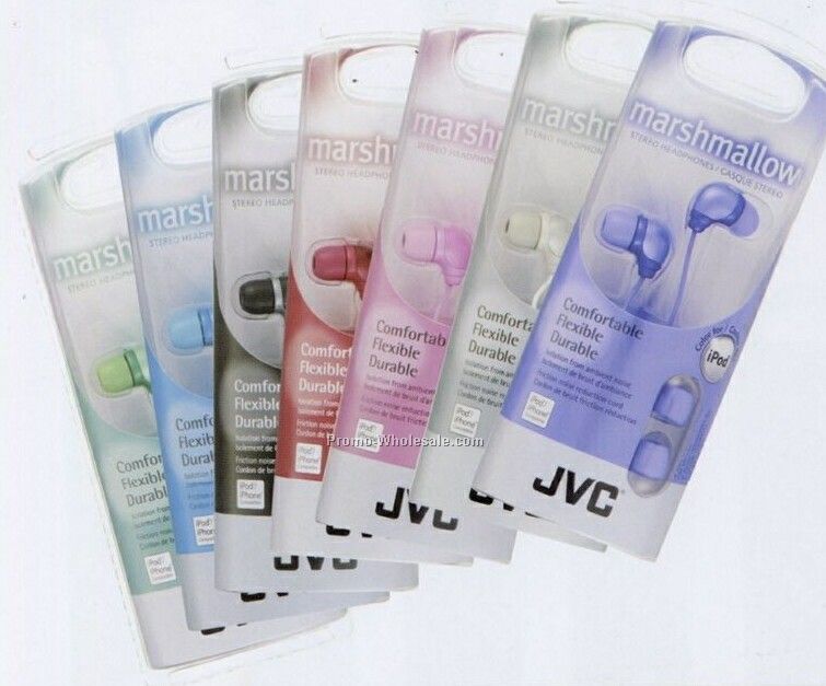 Jvc Silver Marshmallow Headphones