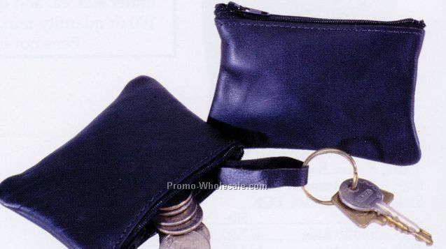 Key & Coin Zippered Pouch (Top Grain)