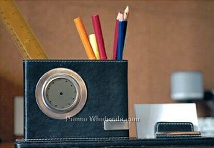 Leatherette Desktop Organizer