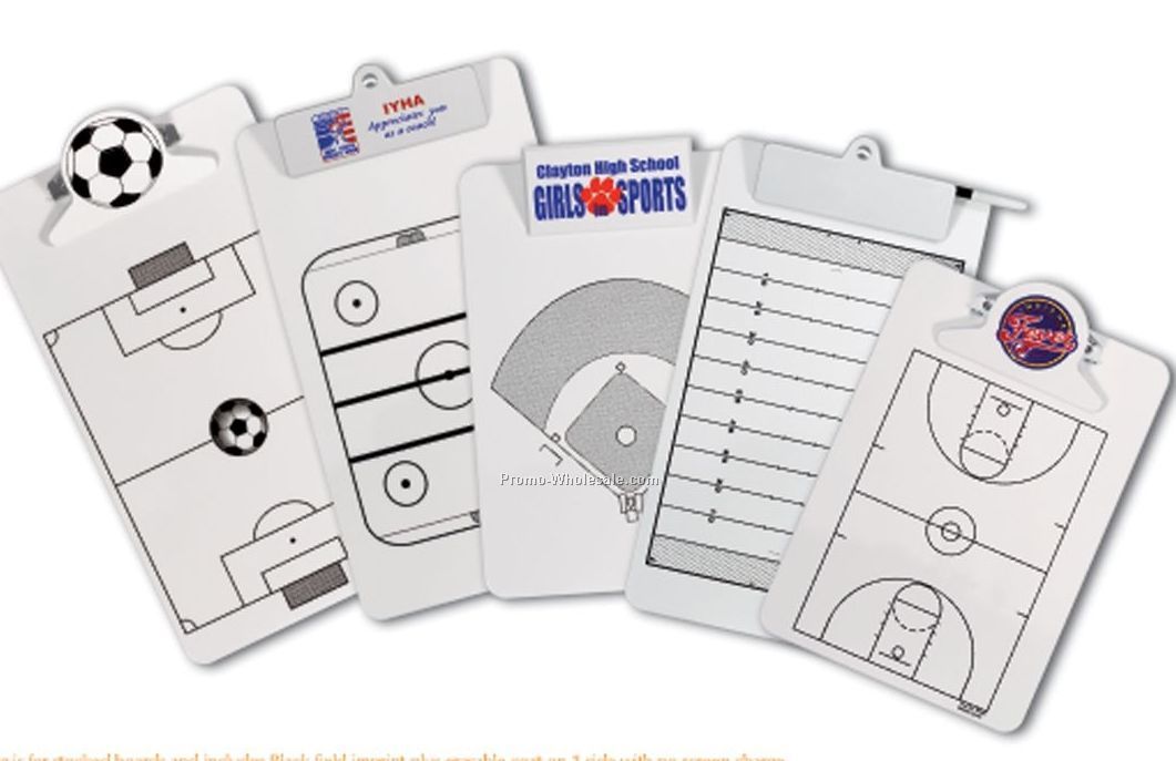 Legal Size Clipboard With Field Imprint W/ Wire Clip