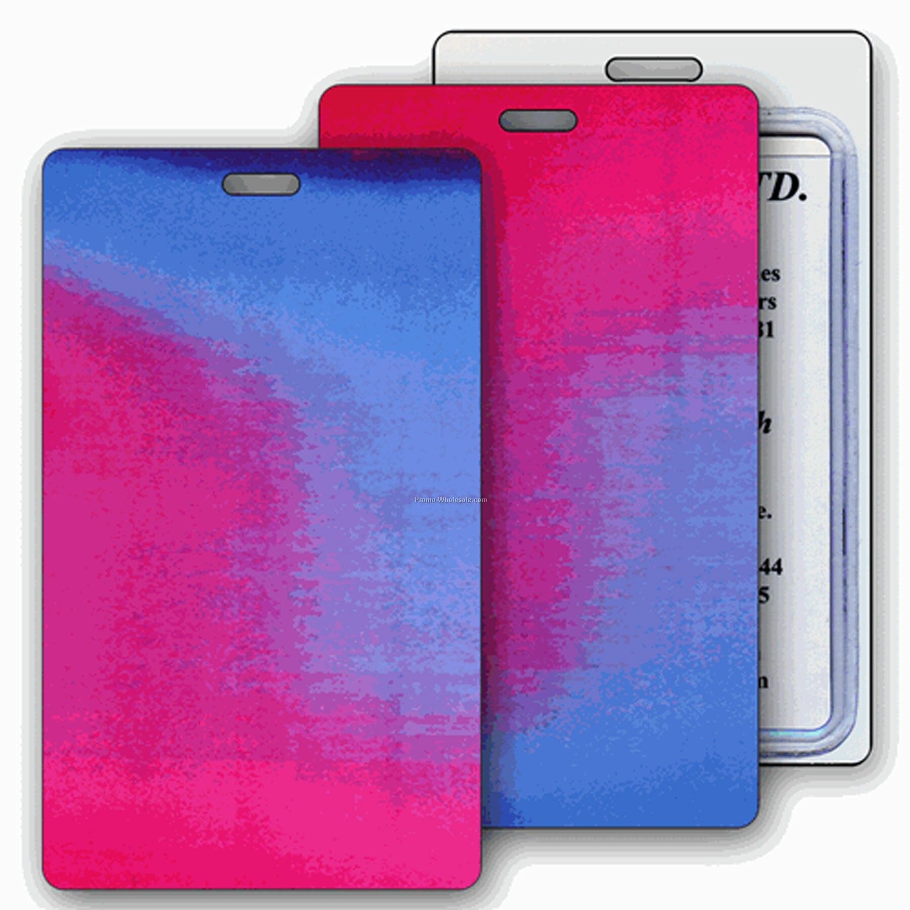 Lenticular Luggage Tags - Stock / Change Color / Pink, Purple