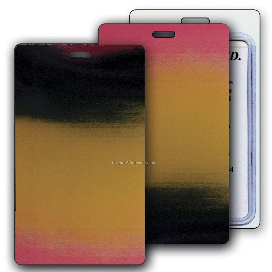 Lenticular Luggage Tags - Stock / Solid Colors / Red Yellow Black