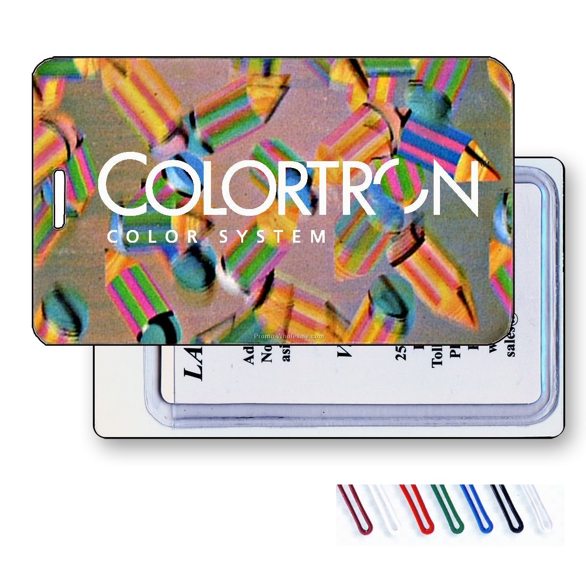 Lenticular Luggage Tags Stock - 3d Pencils