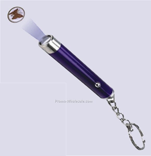 Light Up Keychain W/ Projector (Blue)