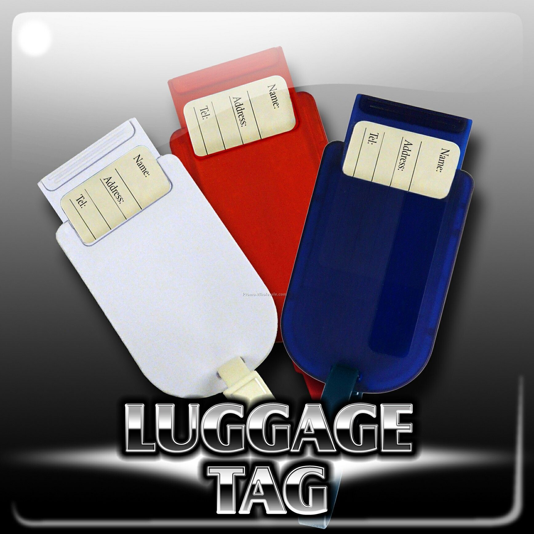Luggage Tag W Slide-out Information Card