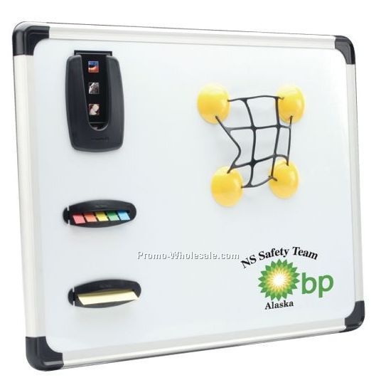 Magnetico 16"x20" Magnetic Dry Erase Memo Board W/ Sticky Pad Holder