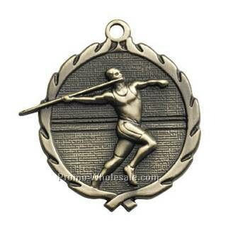 Medal "javelin, Male" - 1-3/4" Wreath Edging