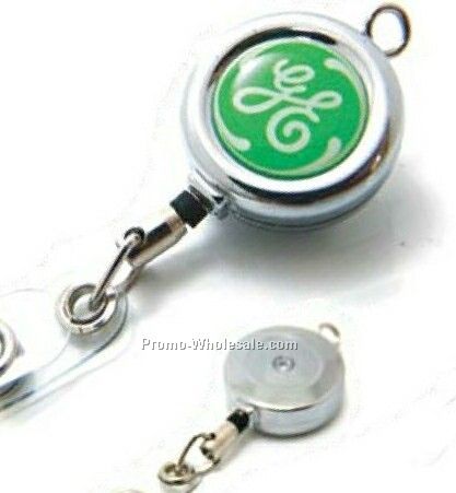 Metal Badge Reel With Top Eye Loop