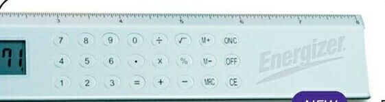 Millennium Series 8" Ruler & Solar Powered Calculator
