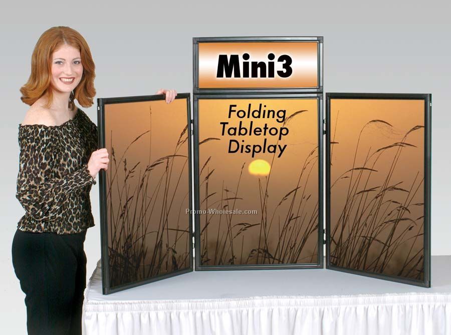 Mini 3 Tabletop Display With Custom Graphics & Header