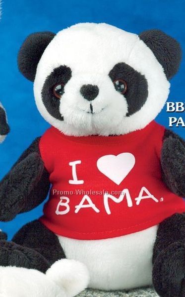 Nature Pal Stuffed Panda Bear (7")