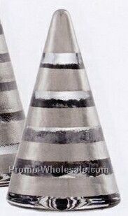 Noel Tree With Silver Wide Stripes (4-3/8")