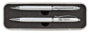 Nova Twist-action Metal Ballpoint Pen & Pencil Gift Set