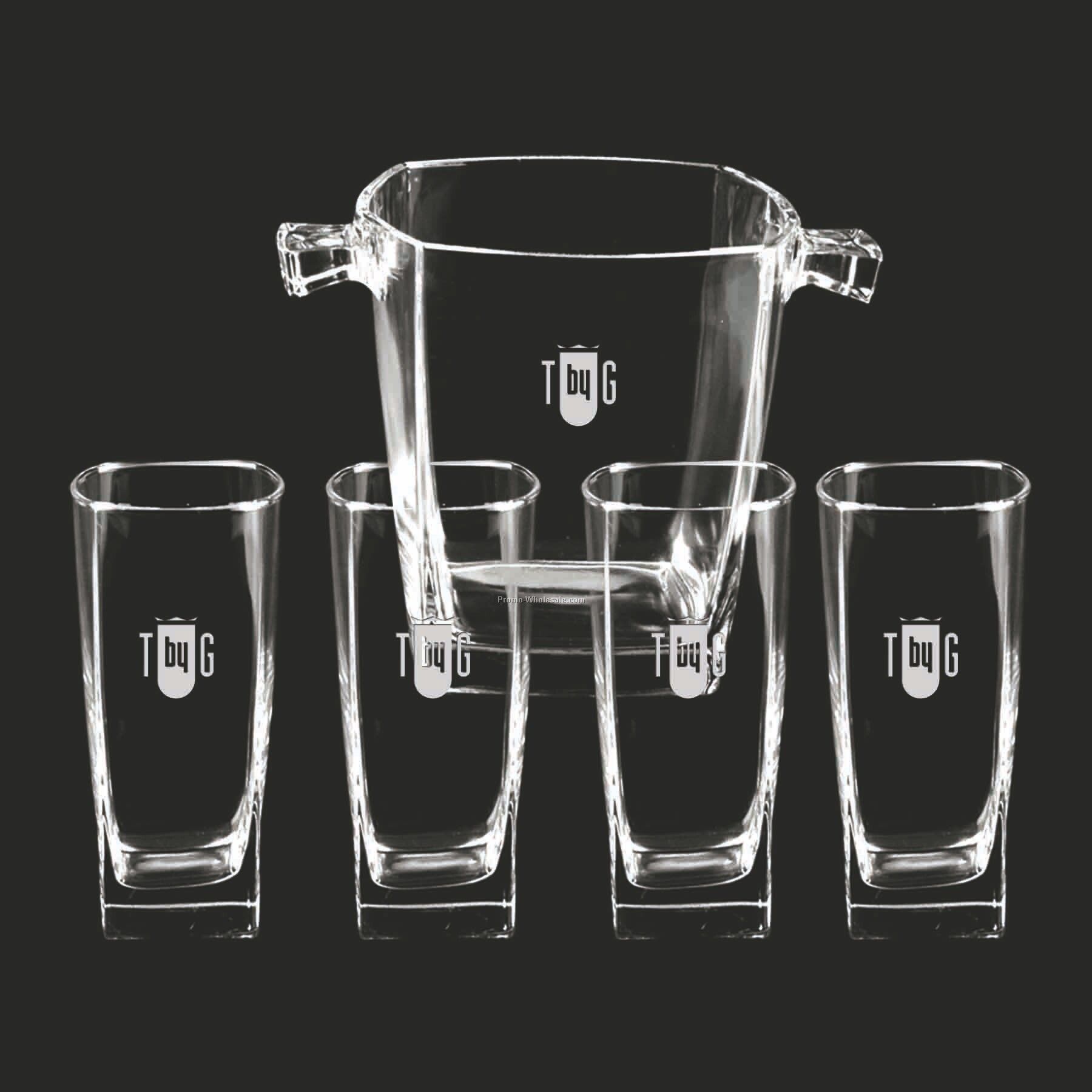 Odyssey Set (4 Glasses & Ice Bucket)