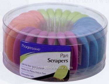 Pan Scrapers Counter Display Unit W/ Pink, Orange, Green & Blue