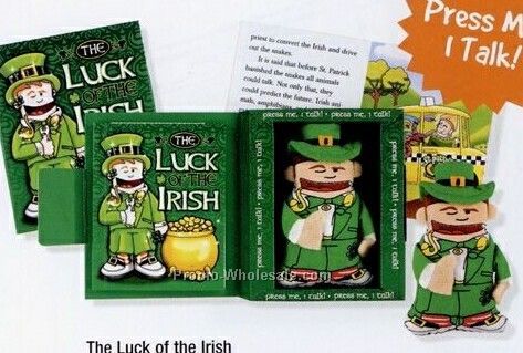 Petites Plus The Luck Of The Irish-book And Talking Leprechaun Kit