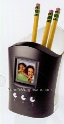 Photo Viewer W/ Desk Organizer Cup