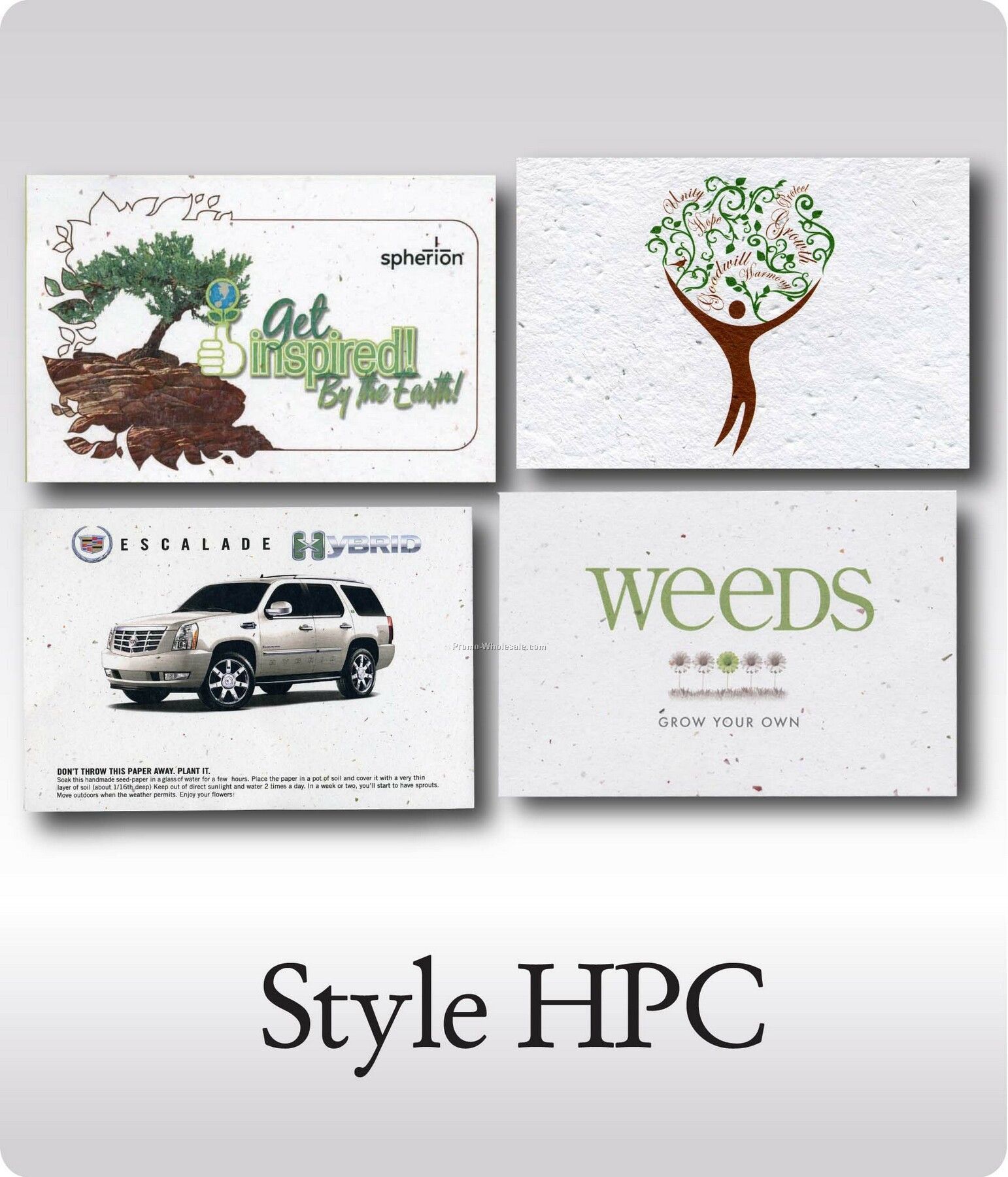 Plantable Postcard Style Hpc Embedded W/ Wildflower Seeds
