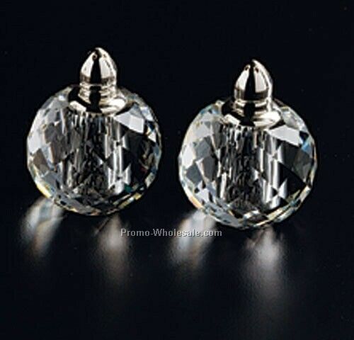 Platinum Silver Zendra Salt & Pepper Shaker Pair