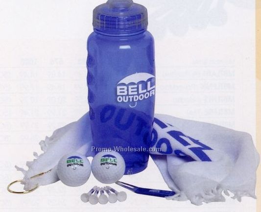 Poly-cool Bottle Golf Kit W/ Authoritee Golf Ball