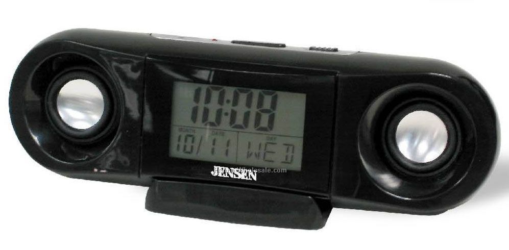 Portable Speaker Clock W/ Temperature Display