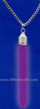 Purple Glow Pendant With 2" Lightstick (12 Units)