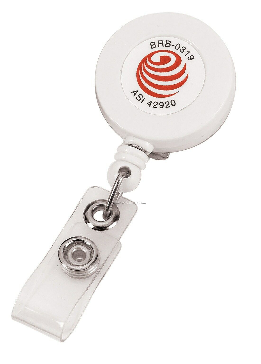 Retractable Badge Holder W/ Swivel Clip (Direct Imprint)