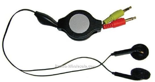 Retractable Stereo Headphones