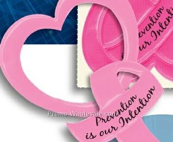 Ribbon Heart Sticker (Breast Cancer Awareness)