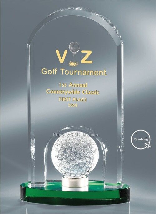 Rotating Golf Trophy