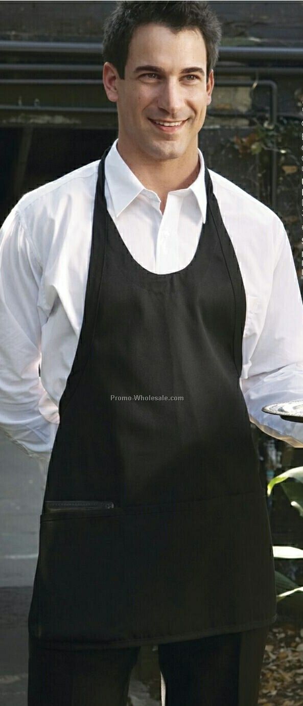 Scoop Neck Apron W/ 3 Divisional Pocket (28"x24") /Blank