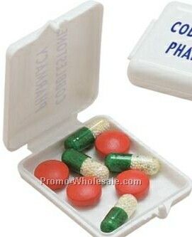 Slim Rectangular Non Compartment Pill Holder