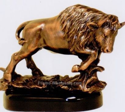 Small Buffalo Trophy-copper Finish-7"x5"