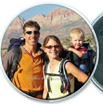 Snap-in Pinback Button W/ 2-7/8" Insert