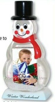 Snowman Globe (Holds 2 Photos)