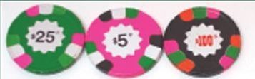 Stock Individual Poker Chip