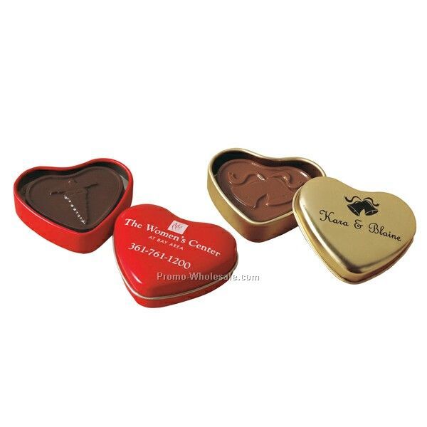 Sweet Heart Tin W/ Molded Chocolate