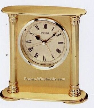 Tall Rectangle Desk & Table Clock - 5-1/4"x5-1/8"x1-3/4"