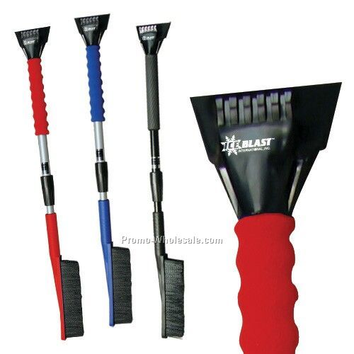 Telescopic Ice Chisel With Snowbrush