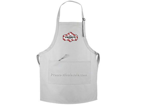 The Classic Bib Apron Plus Pockets (Embroidered)