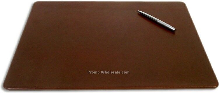 Top Grain Leather Conference Pad - 17"x14" Rustic Brown