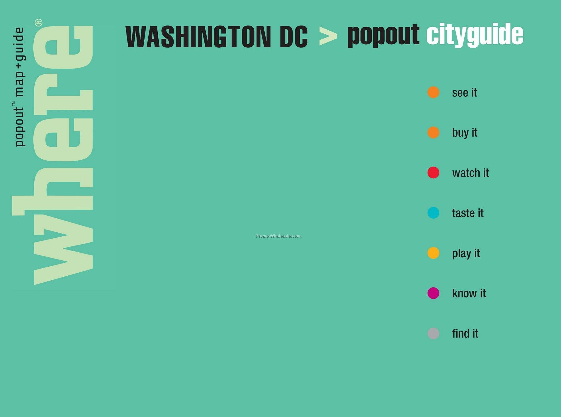 Travel Guides - City Guide Of Washington D.c. - Featuring Popout Maps