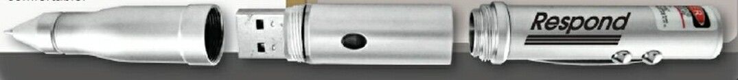 USB Hard Drive - Laser Pointer - LED Flashlight & Ballpoint Pen
