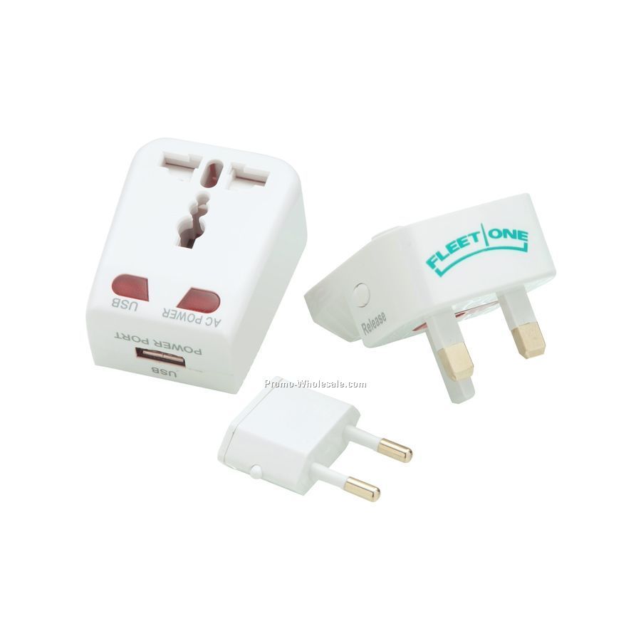 Universal Travel Adapter With USB Port