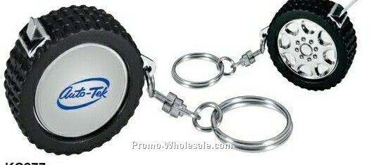 Wheel Measuring Tape Keychain