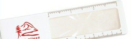 White Magnifying Glass Ruler