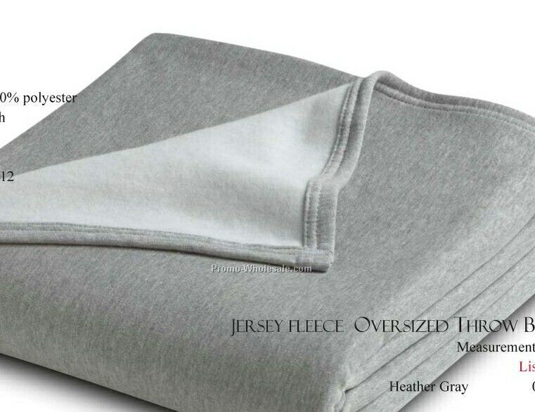 Wolfmark 54"x84" Jersey Fleece Oversize Throw Blanket