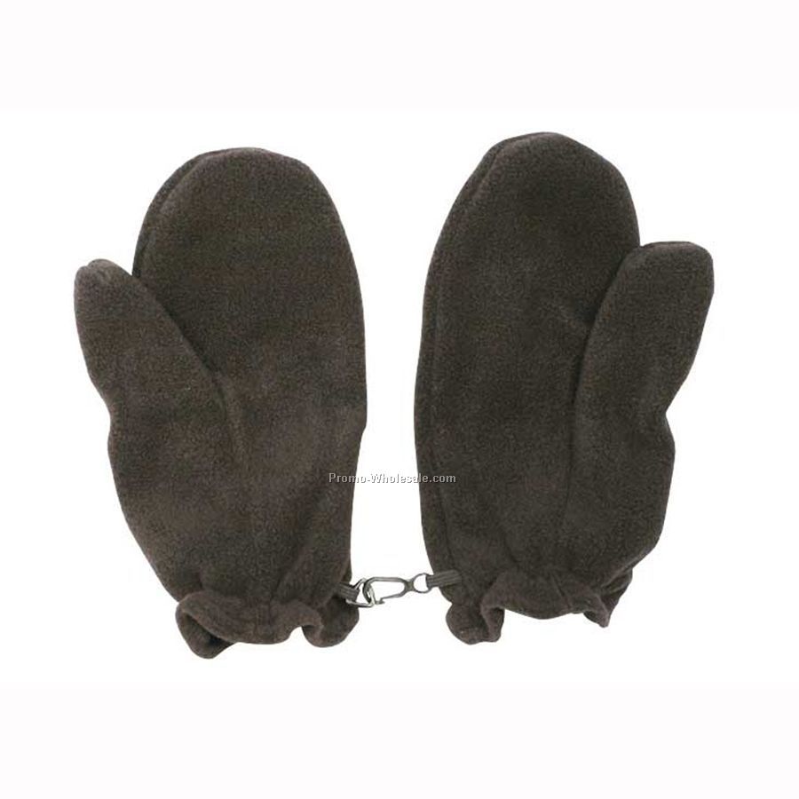 Youth Polar Premium Fleece Mitts With Hooks (One Size)