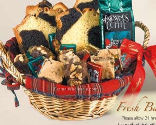 "fresh Baked For Christmas" Gift Basket (7-8 Person Service)